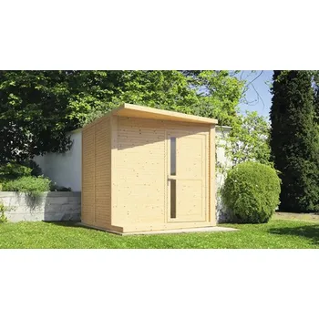 Zahradní domek Dřevěný zahradní domek Bertilo Design Concept 237 x 297 cm přírodní