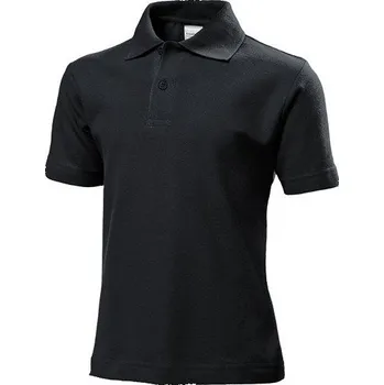 Chlapecké tričko Stedman Dětská bavlněná polokošile s krátkým rukávem Barva: Černá, Velikost: L (146/152) S510K