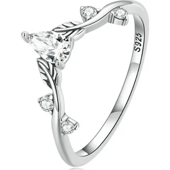 Prsten For Silver Zirkonový prsten Kapka Vody - Stříbro 925 Velikost prstenu: 57mm