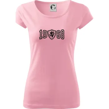 Dámské tričko Narozeninový motiv - znak - 1968 - Dámské triko Pure - S ( Růžová )