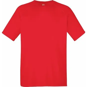Pánské tričko Fruit of the Loom Pánské funkční sportovní tričko Performance T Barva: červená, Velikost: S F350