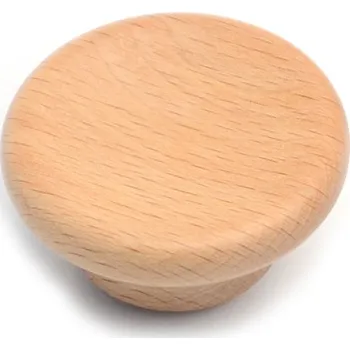 Nábytkové kování Úchytka knobka USD1 surová BUK, pr. 40 mm