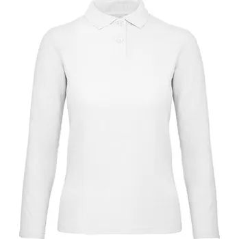 Dámská košile B&C Dámská polokošile s dlouhým rukávem PWI13 White XL