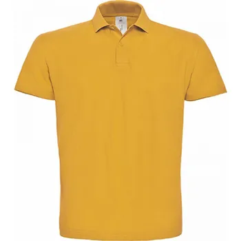 Pánské tričko B&C Základní unisex piké polokošile BC 180 g/m Barva: Zlatá, Velikost: 4XL BCPUI10