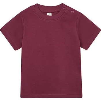 Chlapecké tílko Babybugz Dětské tričko z organické bavlny s patentky na rameni Barva: Červená vínová, Velikost: 0-3 měsíců BZ02