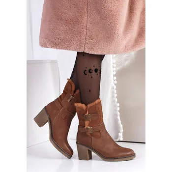 Dámské kozačky CAMO Kozačky na podpatku 4003-2CA Velikost: 38