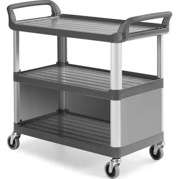 Jídelní židle TTS Italy Jídelní vozík se zástěnami Barva: šedá, Stojny: hliník - doporučujeme, Zástěny: dolní