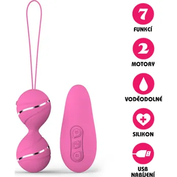 VšeNaSex.cz Bezdrátové venušiny kuličky Wireless Love Egg světle růžové
