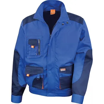 pracovní bunda Result Work-Guard Odolná pracovní bunda Work-Guard se stojatým límcem Barva: modrá královská - modrá námořní - oranžová, Velikost: XS RT316