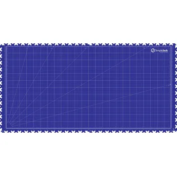 podložka na cvičení Podložka na pracovní stůl SimpleJack Grid 129 x 65 cm Barva: Modrá