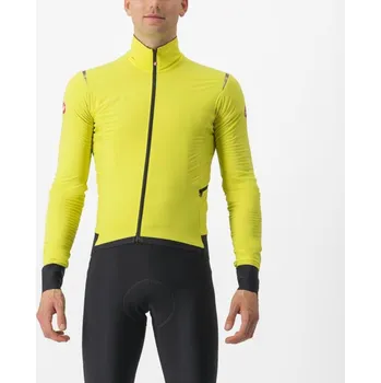 Cyklistická bunda CASTELLI Cyklistická zateplená bunda - ALPHA FLIGHT ROS - žlutá