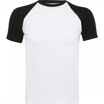 Pánské oblečení Sol's Pánské tričko Raglan Funky s kontrastními rukávy Barva: bílá - černá, Velikost: L L140