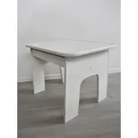 Vingo Dětský bílý stolek otevírací s přihrádkou