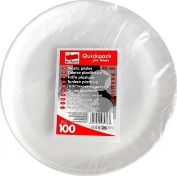 Jednorázové nádobí Quickpack Talíř papírový průměr 23cm / 50ks