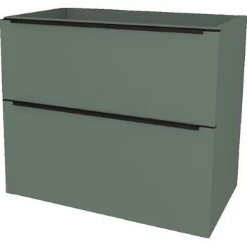 Koupelnový nábytek Mailo, koupelnová skříňka 61 cm, černé madlo, Multidecor, Zelená Verde