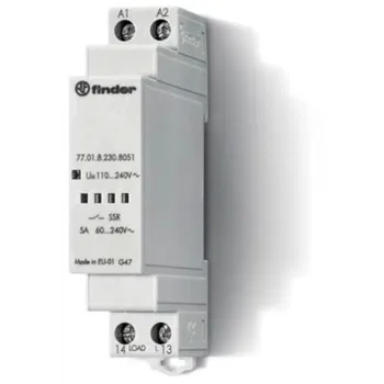 Relé Relé polovodičové, 1Z/5A, 230V AC, sp_okamž 77.01.8.230.8051