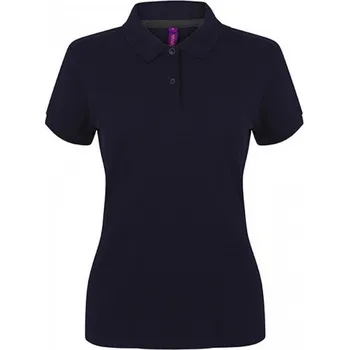 Dámské tričko Dámské bavlněné polo tričko mikropiké Henbury Barva: modrá námořní, Velikost: S W102