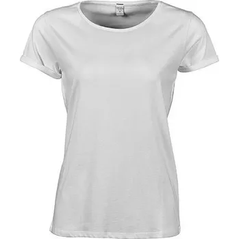 Dámské tričko Tee Jays Volné dámské tričko s velkým výstřihem a se zahnutými rukávky Barva: Bílá, Velikost: XL TJ5063