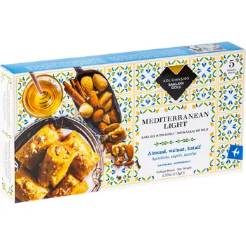 Kolionasios Baklava Baklava GOLD s vlašskými ořechy, kataifi a mandlemi 175gr KOLIONASIOS
