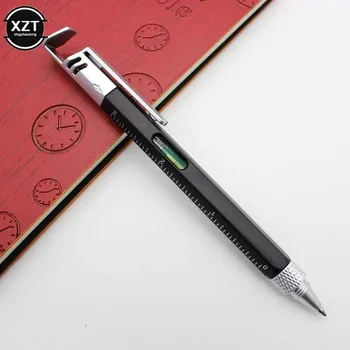 Multifunkční kuličkové pero s držákem na telefon - Černá