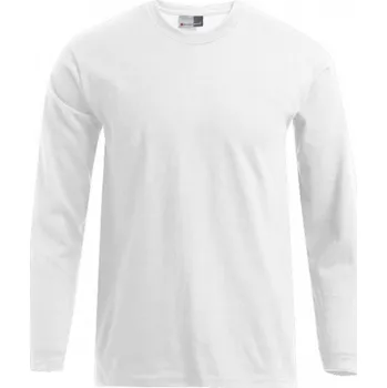 Pánské prémiové bavlněné triko Promodoro s dlouhým rukávem 180 g/m Barva: Bílá, Velikost: XXL E4099