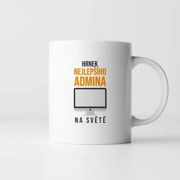 Žertovný předmět Hrnek nejlepšího admina na světě - hrnek s potiskem