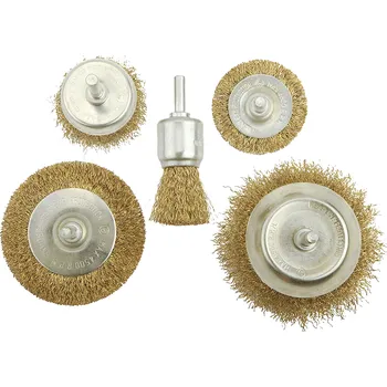 Drátěný kartáč TOLSEN Sada drátěných kartáčů 5 ks 77552