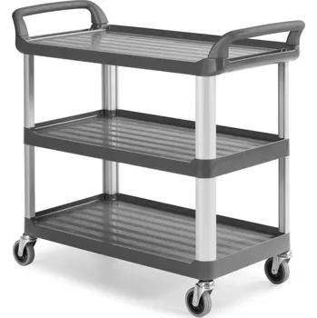 Jídelní židle TTS Italy Jídelní vozík třípolicový 3700 Barva: šedá, Stojny: hliník - doporučujeme