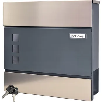 Poštovní schránka VERDA Poštovní schránka antracit/nerez SN3677-1