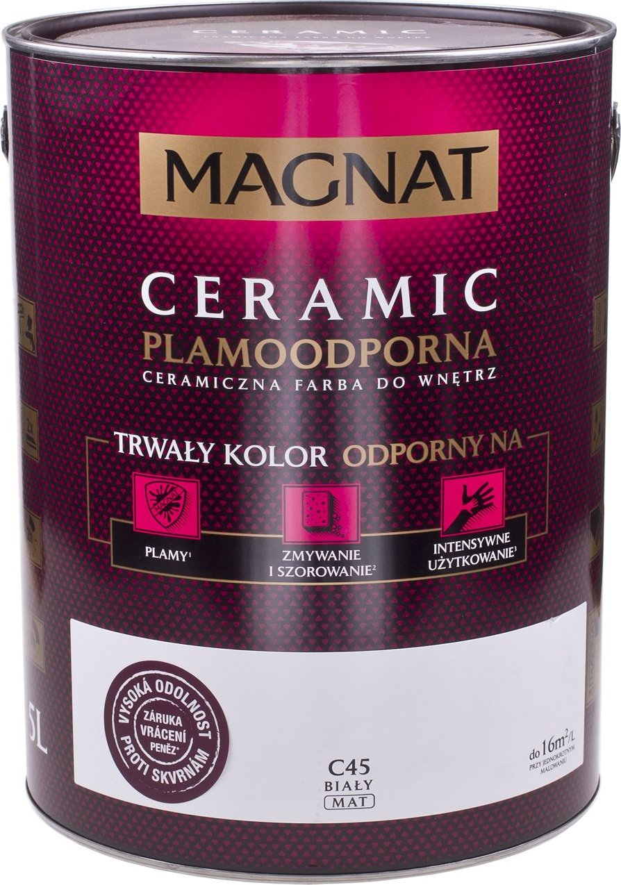 Śnieżka Magnat Ceramic C45 keramická barva odolná proti skvrnám 5 l