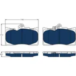 Sada brzdových destiček, kotoučová brzda TRW GDB3398BTE