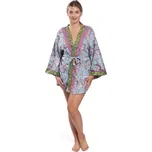 Kimono GLOS růžovo-tyrkysové