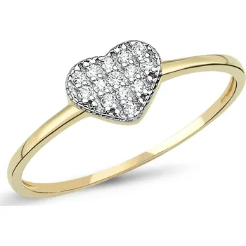 Prsten Lillian Vassago Jemný zlatý prsten se zirkony LLV46-GR010 Velikost prstenu: 54