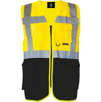Korntex Bezpečnostní reflexní vesta Berlin Barva: žlutá - černá, Velikost: 5XL KX802