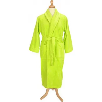 Pánský župan A&R Unisex župan s velkým límcem 400 g/m Barva: Limetková žlutá, Velikost: 3XL AR025