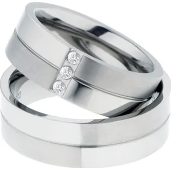 Prsten Snubní prsteny titan zirkon TR-88002