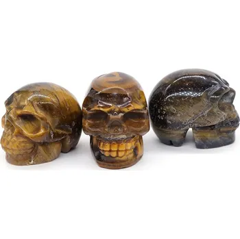 Lebka z kamene - Tygří Oko (Cena je uvedena za kus.)