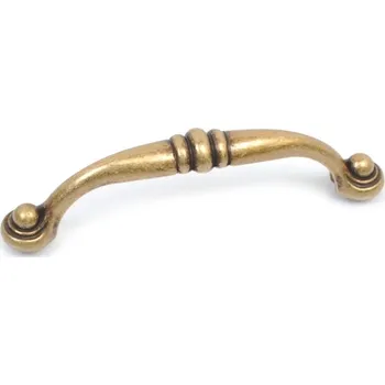 Nábytkové kování Úchytka RETRO C-10, 96 mm, stará mosaz