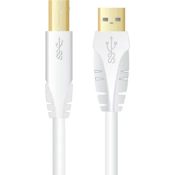 Datový kabel Sinox PLUS SXC41XX 1m (Vysoce kvalitní USB kabel typ 2.0 - USB A samec - USB B samec)