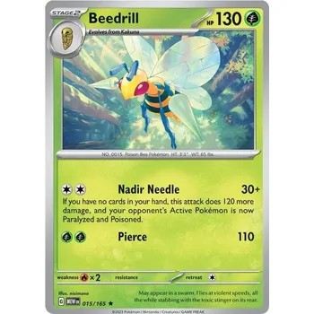 Sběratelská karetní hra Beedrill 015/165 - Scarlet & Violet 151 Typ karty: Holo