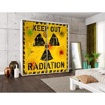 Šatní skříň Skříň PENELOPA 205 radiace, dekor korpusu dub sonoma