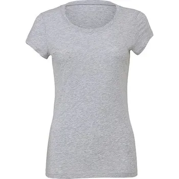 Bella+Canvas Dámské lehké prodloužené tričko Bella Favorite Barva: šedá melír, Velikost: XL BL6004