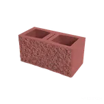 DITON Okrasné tvárnice Velikost: 39 × 20 × 19, Varianta: Okrasná tvárnice oboustranná B červená, Povrch: standard, štípaný