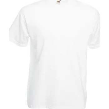 Pánské tričko Fruit of the Loom Základní pánské bavlněné tričko Valueweight T střední gramáž, 165 g/m Barva: Bílá, Velikost: L F140