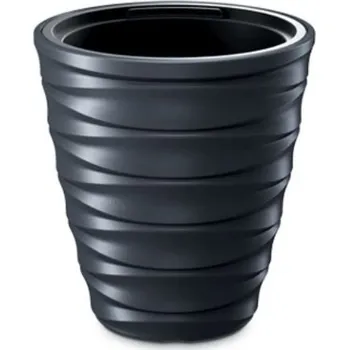Zahrada PROSPERPLAST Květináč - FREZE, nízký Průměr: 38,3 cm, Barva: antracit