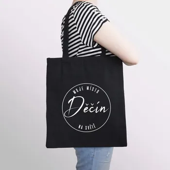 Žertovný předmět Děčín - moje místo na světě - taška s potiskem