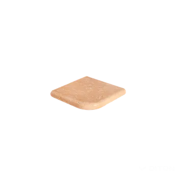 Venkovní dlažba DITON Bazénový lem TRAVERTIN ELEGANCE Velikost: 30 × 30 × 4, Varianta: Bazénový lem - vnější rohový Travertin elegance pískovcová, Povrch: natur, reliéfní