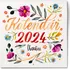Kalendář Chaukiss Nástěnný ilustrovaný kalendář 2024