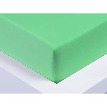 Prostěradlo XPOSE® Dětské jersey prostěradlo Exclusive - letní zelené 70x140 cm, Jersey + Prodloužená možnost vrácení zboží do 50 dnů