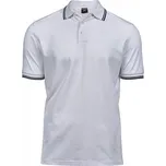 Tee Jays Luxusní pánská strečová polokošile s proužky 215g/m Barva: bílá - modrá námořní, Velikost: XXL TJ1407